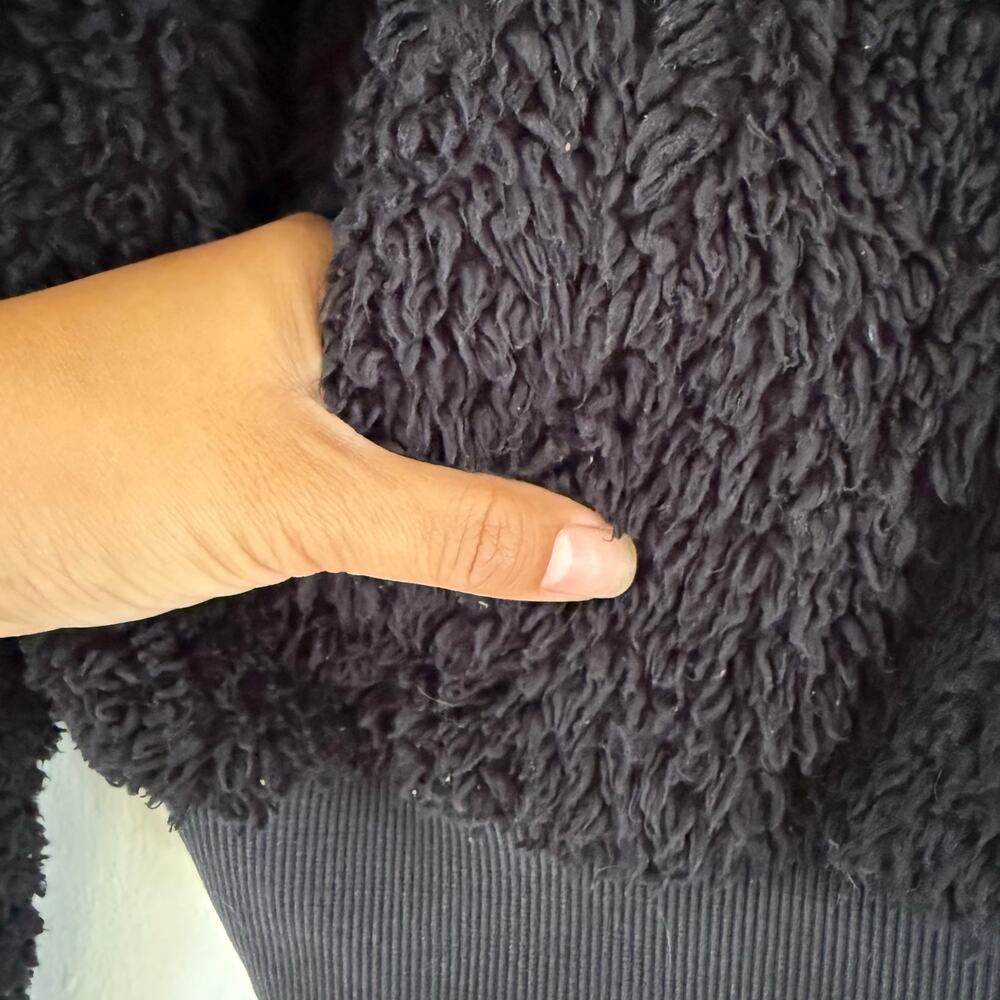 Lululemon‎ Oh So Sherpa Half Zip Black Women’s Size 6 Pullover Sweater Jacket - Picture 9 of 11
